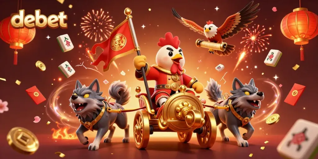 Win big with debet casino games in a vibrant festival scene filled with excitement and rewards.