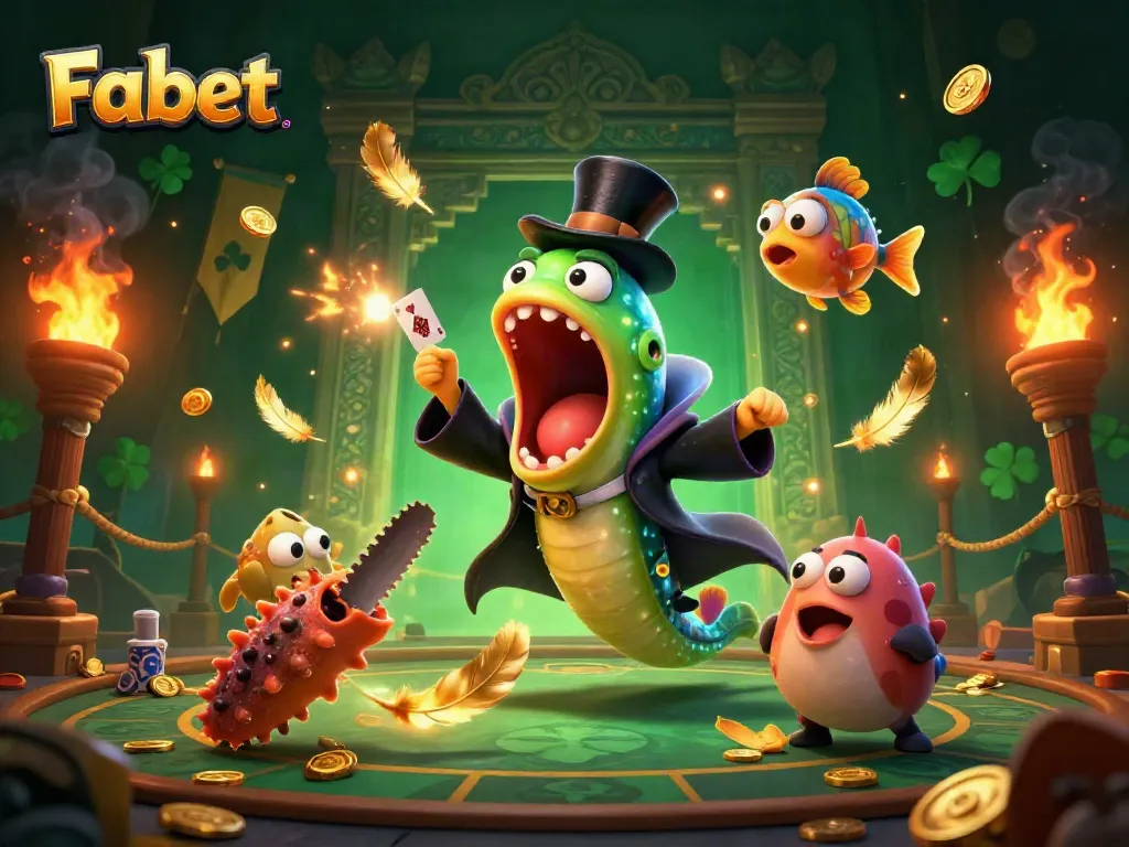 Experience thrilling magic tricks at Fabet with vibrant underwater characters illuminating the gaming world.